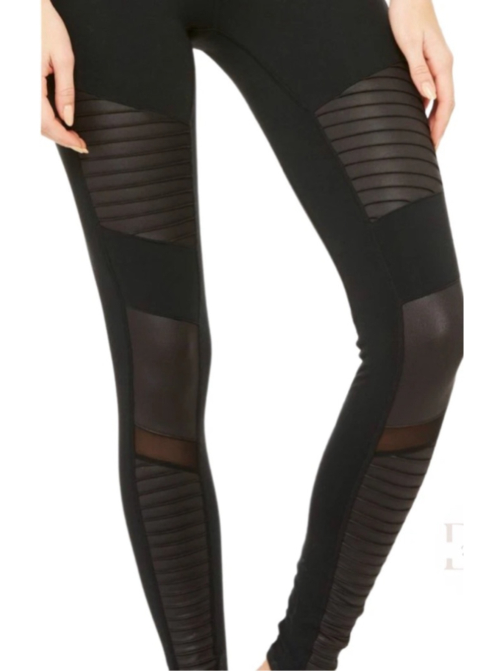 Alo Women’s Moto High-Rise Leggings, Size Medium, 28.5” Inseam, VGUC